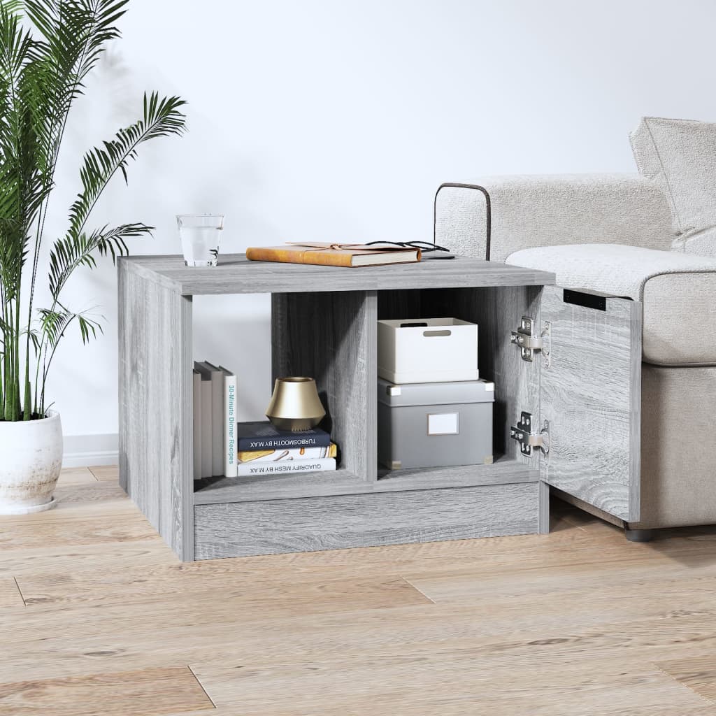 Coffee Table Grey Sonoma 50x50x36 cm Engineered Wood