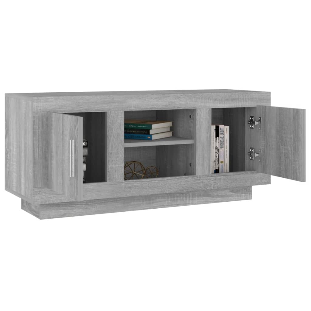 TV Cabinet Grey Sonoma 102x35x45 cm Engineered Wood