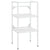 Bathroom Washbasin Frame with Built-in Basin White Iron