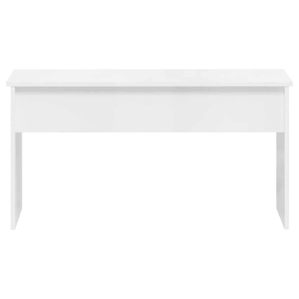 Coffee Table High Gloss White 102x50.5x52.5 cm Engineered Wood