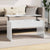 Coffee Table High Gloss White 102x50.5x52.5 cm Engineered Wood