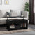 Coffee Table Black 102x50x52.5 cm Engineered Wood