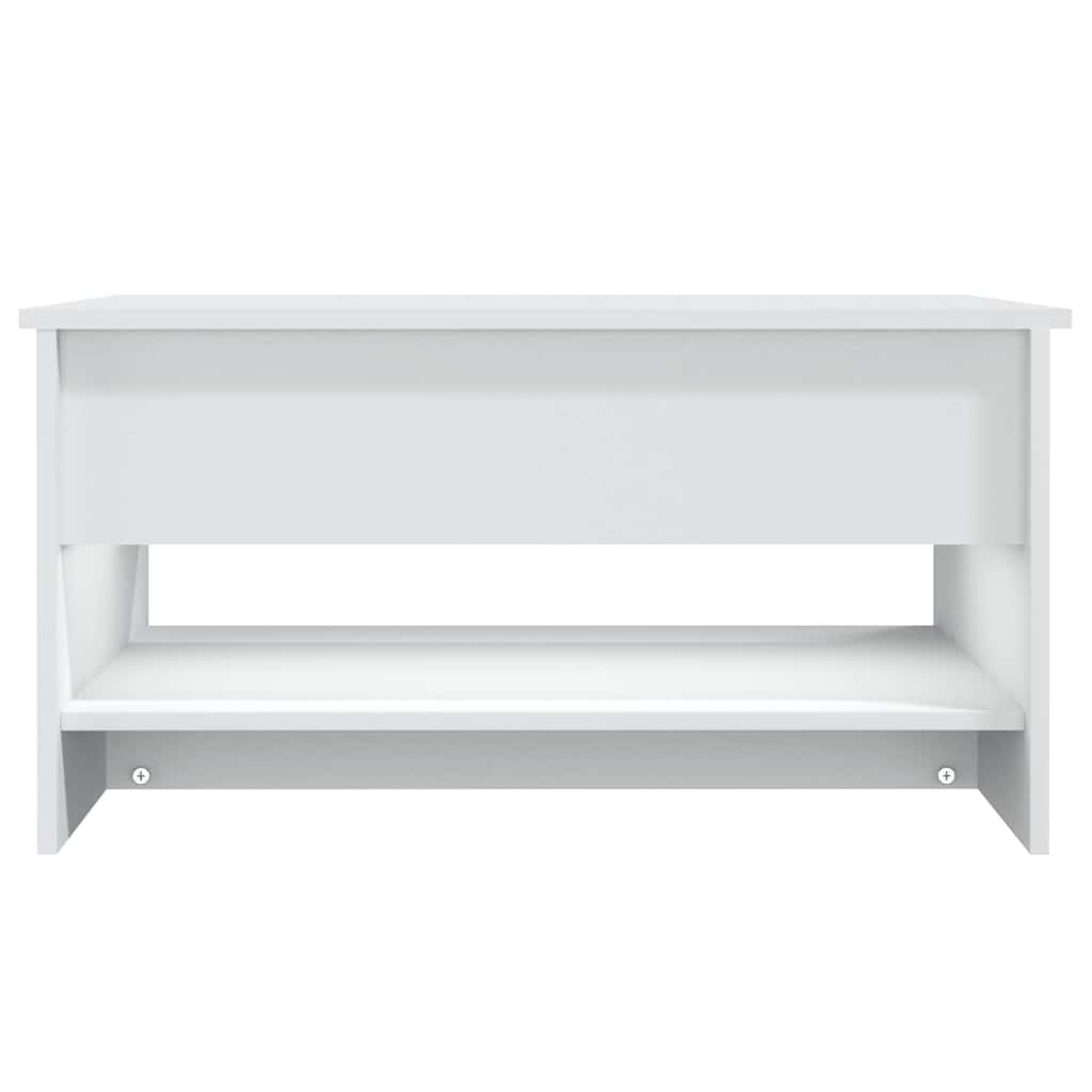 Coffee Table White 80x50x40 cm Engineered Wood