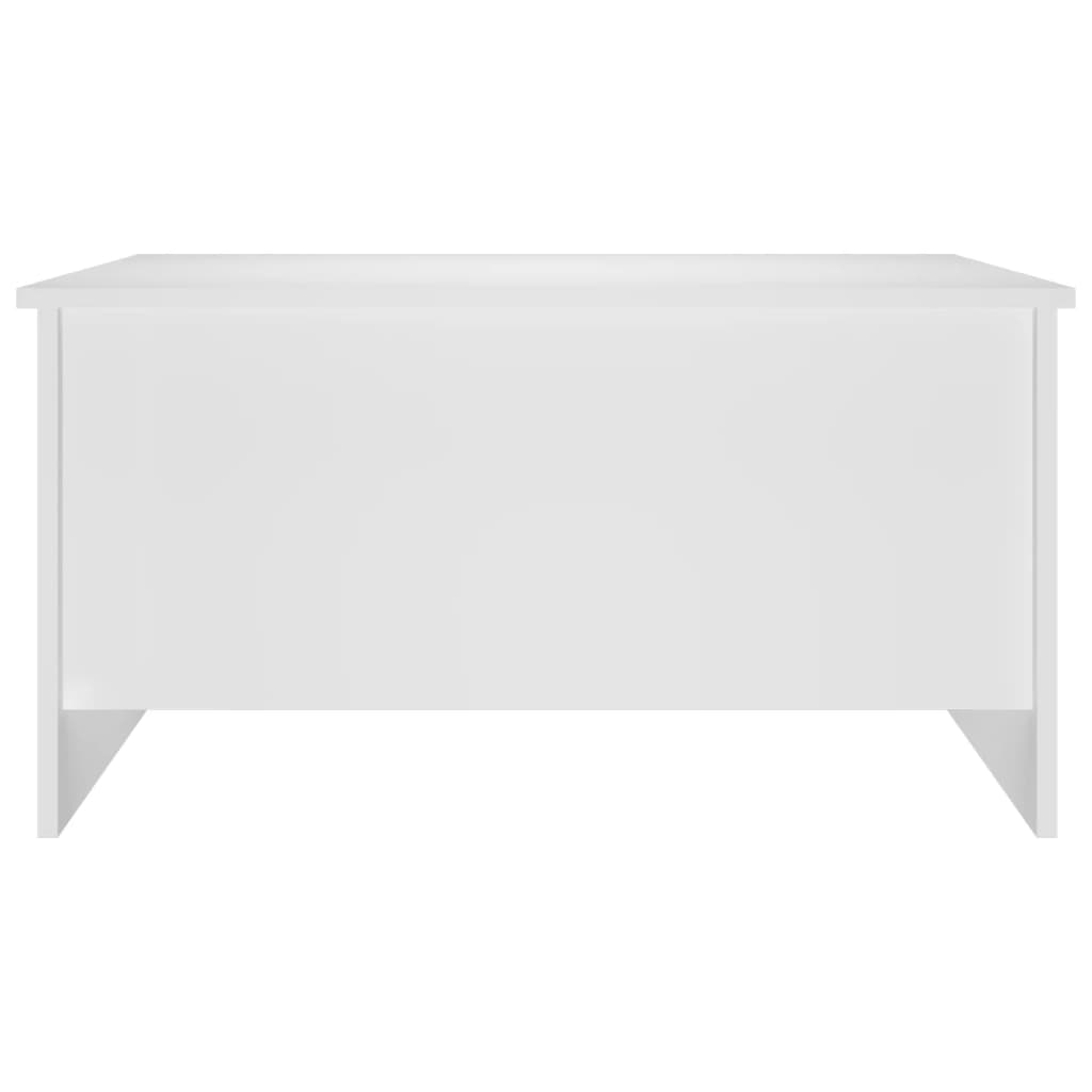 Coffee Table White 80x55.5x41.5 cm Engineered Wood