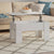 Coffee Table High Gloss White 79x49x41 cm Engineered Wood