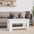 Coffee Table White 101x49x52 cm Engineered Wood