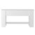 Coffee Table High Gloss White 101x49x52 cm Engineered Wood