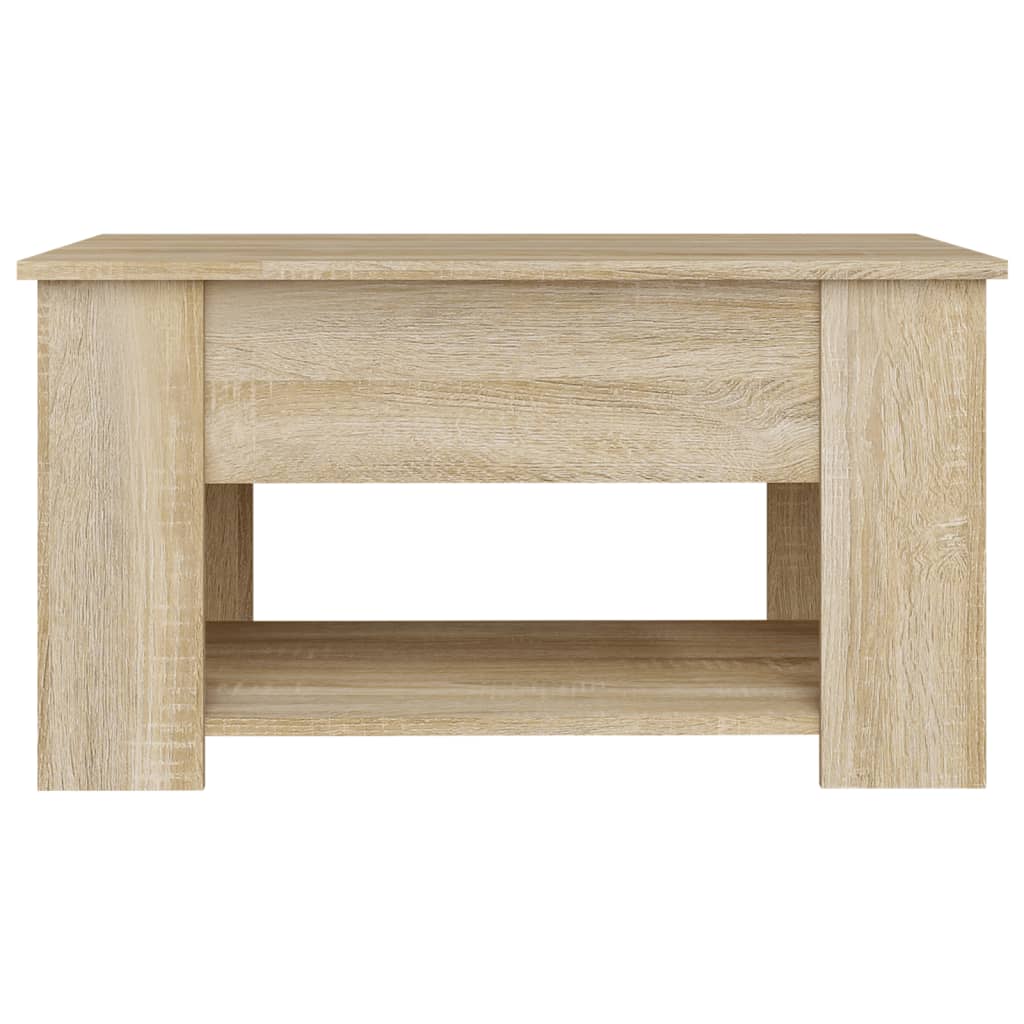 Coffee Table Sonoma Oak 79x49x41 cm Engineered Wood