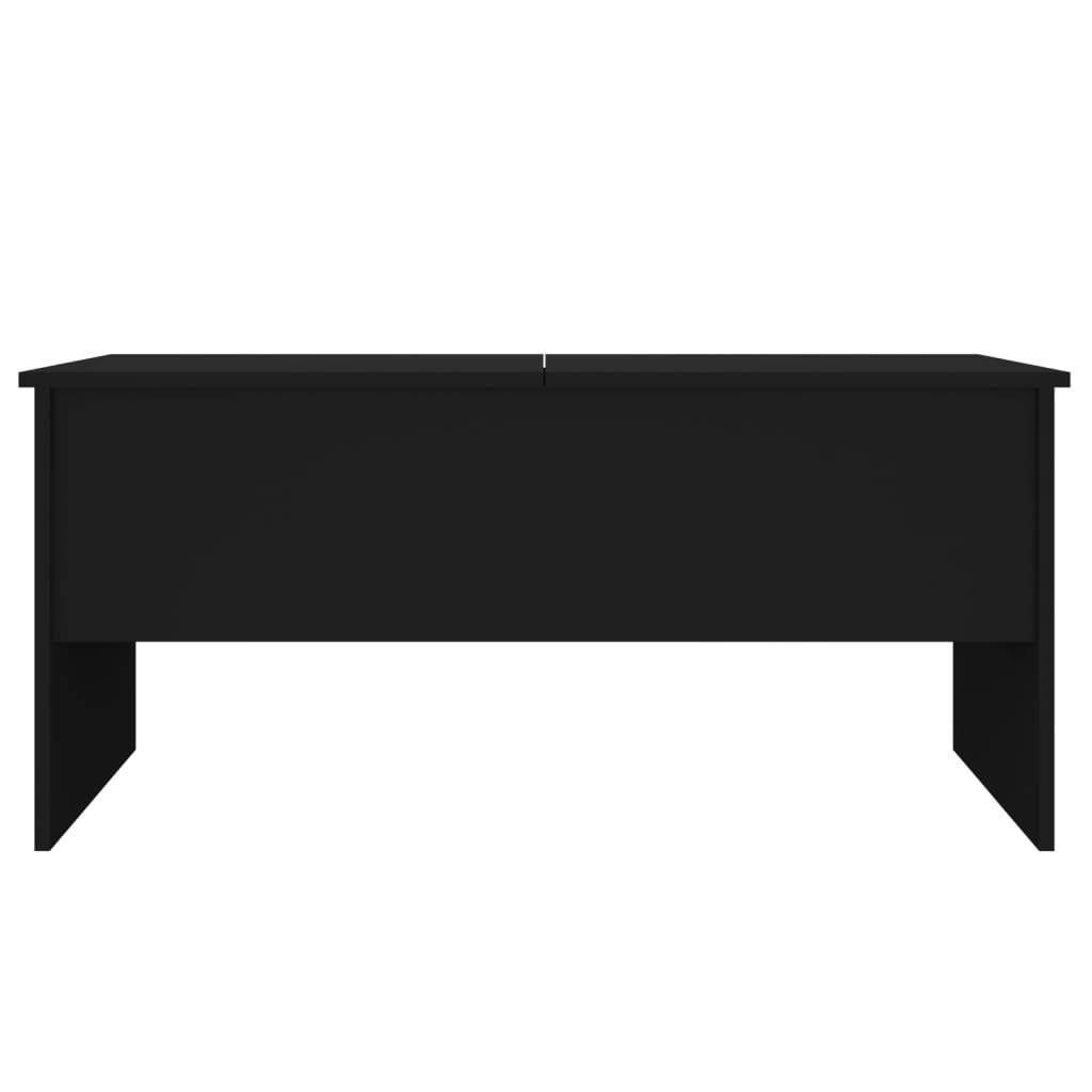 Coffee Table Black 102x50.5x46.5 cm Engineered Wood