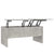 Coffee Table Concrete Grey 102x50.5x46.5 cm Engineered Wood