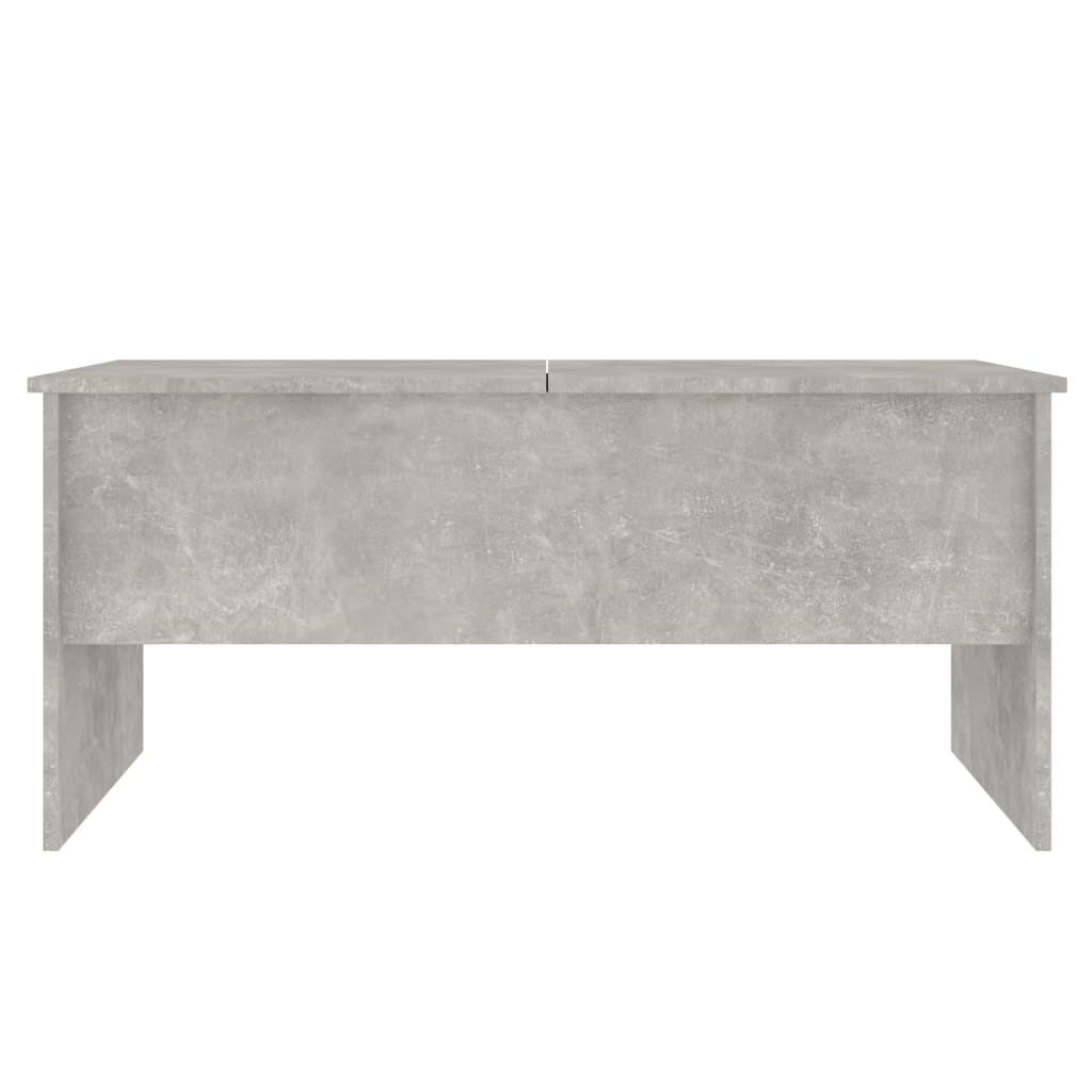 Coffee Table Concrete Grey 102x50.5x46.5 cm Engineered Wood