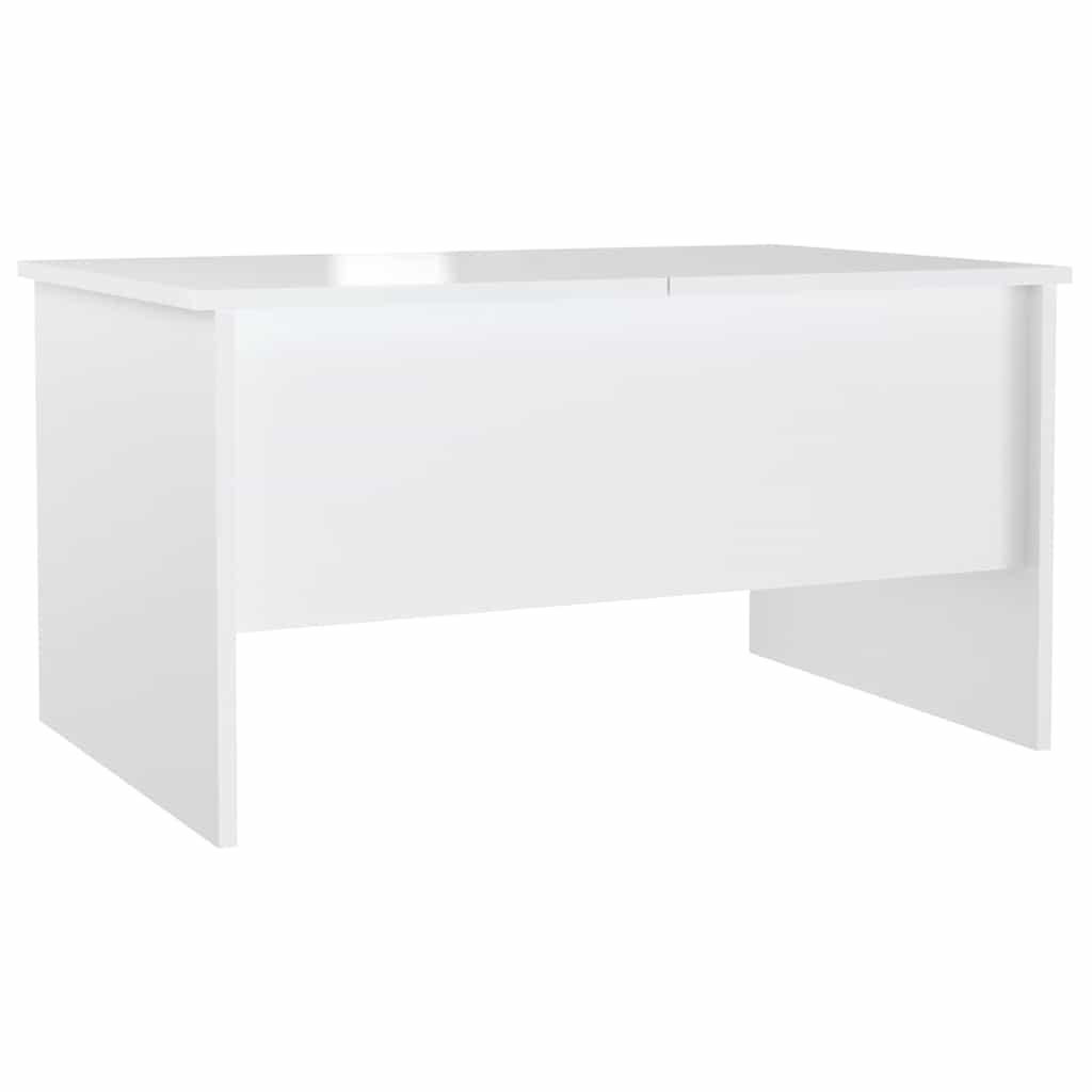 Coffee Table High Gloss White 80x50x42.5 cm Engineered Wood