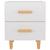 Bed Cabinets 2 pcs High Gloss White 40x35x47.5 cm