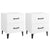 Bedside Cabinets 2pcs White 40x35x47.5 cm