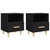 Bedside Cabinets 2 pcs Black 40x35x47 cm