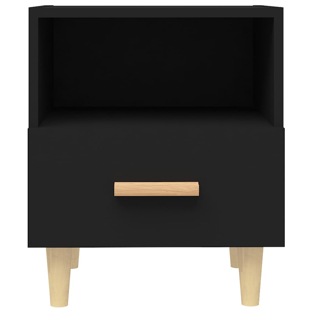 Bedside Cabinets 2 pcs Black 40x35x47 cm