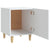 Bedside Cabinet White Engineered Wood