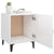 Bedside Cabinet High Gloss White Engineered Wood