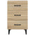 Bedside Cabinet Sonoma Oak 40x40x66 cm Engineered Wood