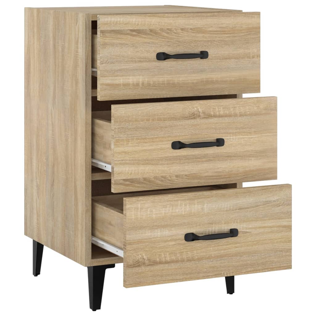 Bedside Cabinet Sonoma Oak 40x40x66 cm Engineered Wood