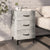 Bedside Cabinet Concrete Grey 40x40x66 cm Engineered Wood