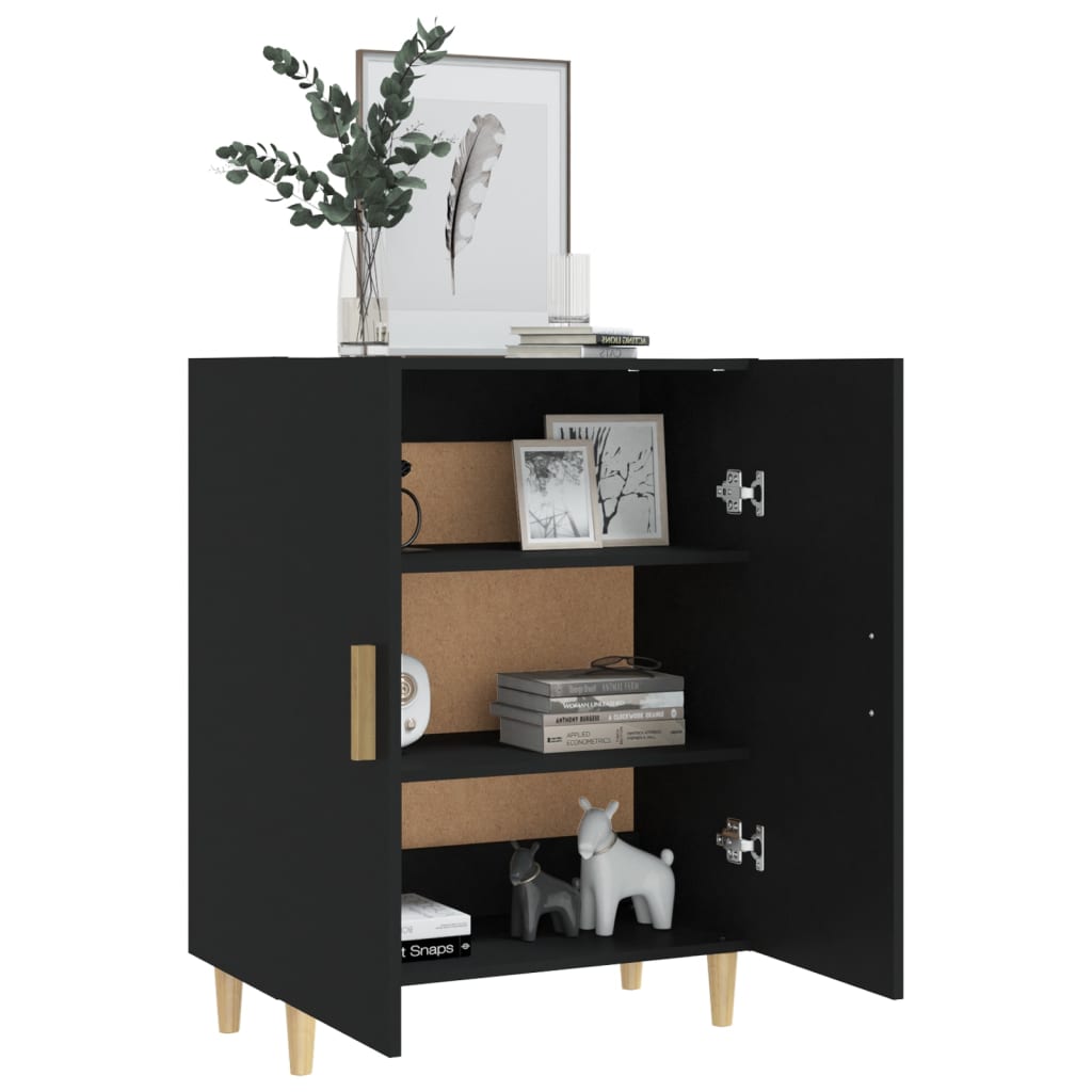 Sideboard Black 70x34x90 cm Engineered Wood