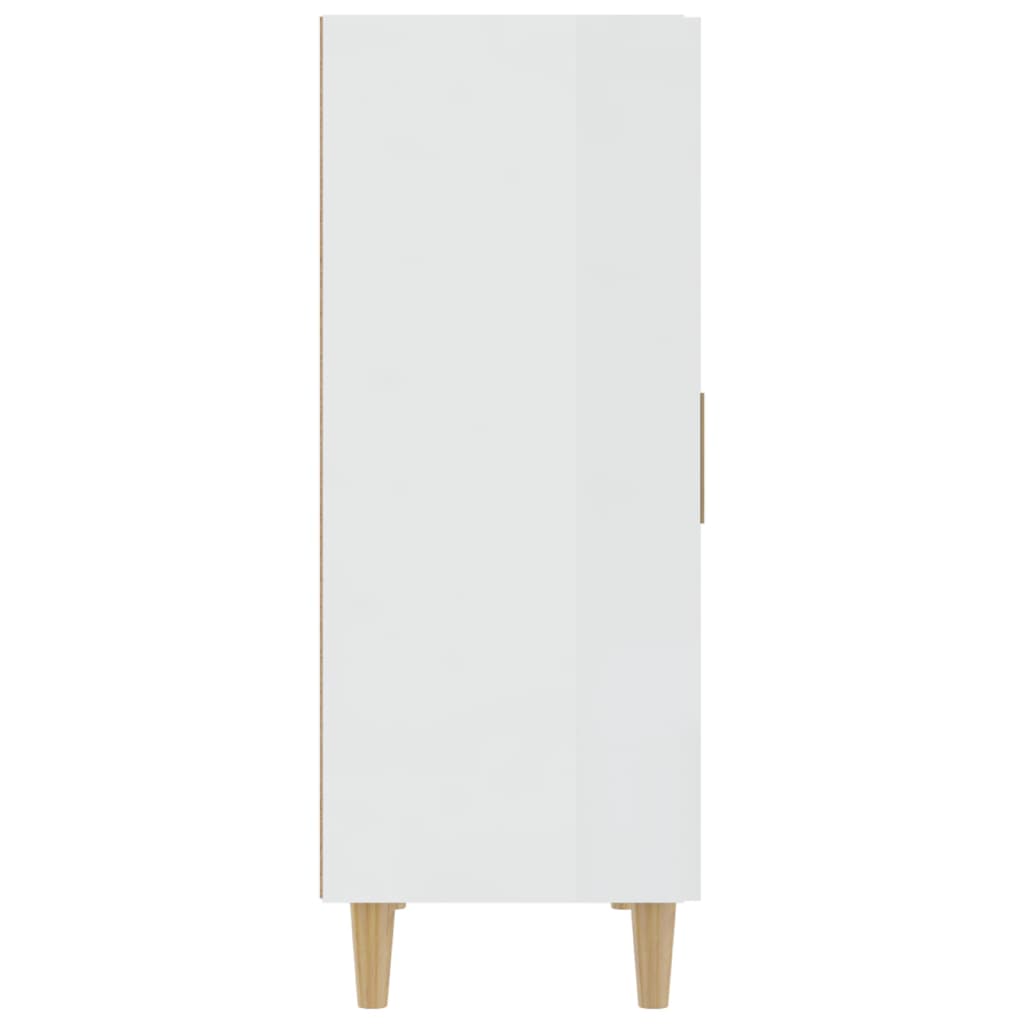 Sideboard High Gloss White 70x34x90 cm Engineered Wood