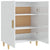 Sideboard High Gloss White 70x34x90 cm Engineered Wood