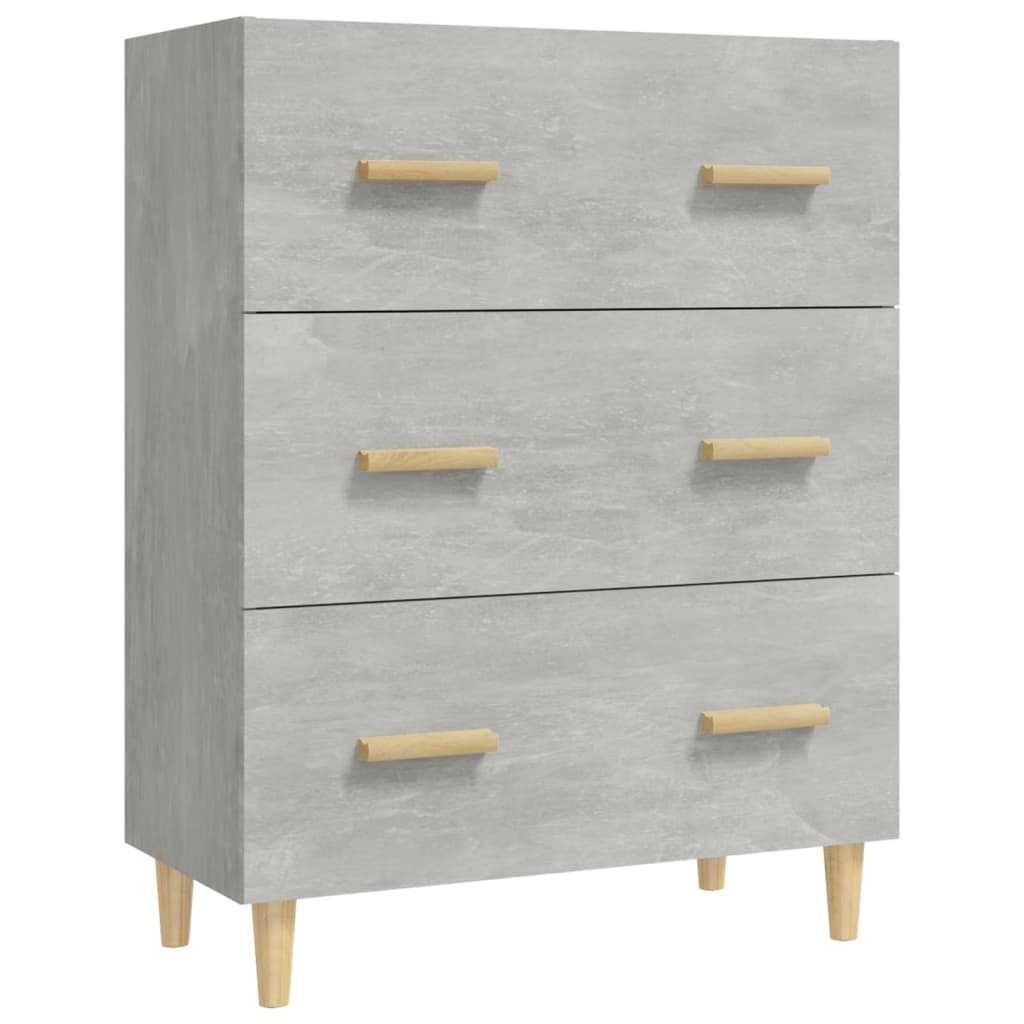 Sideboard Concrete Grey 70x34x90 cm Engineered Wood