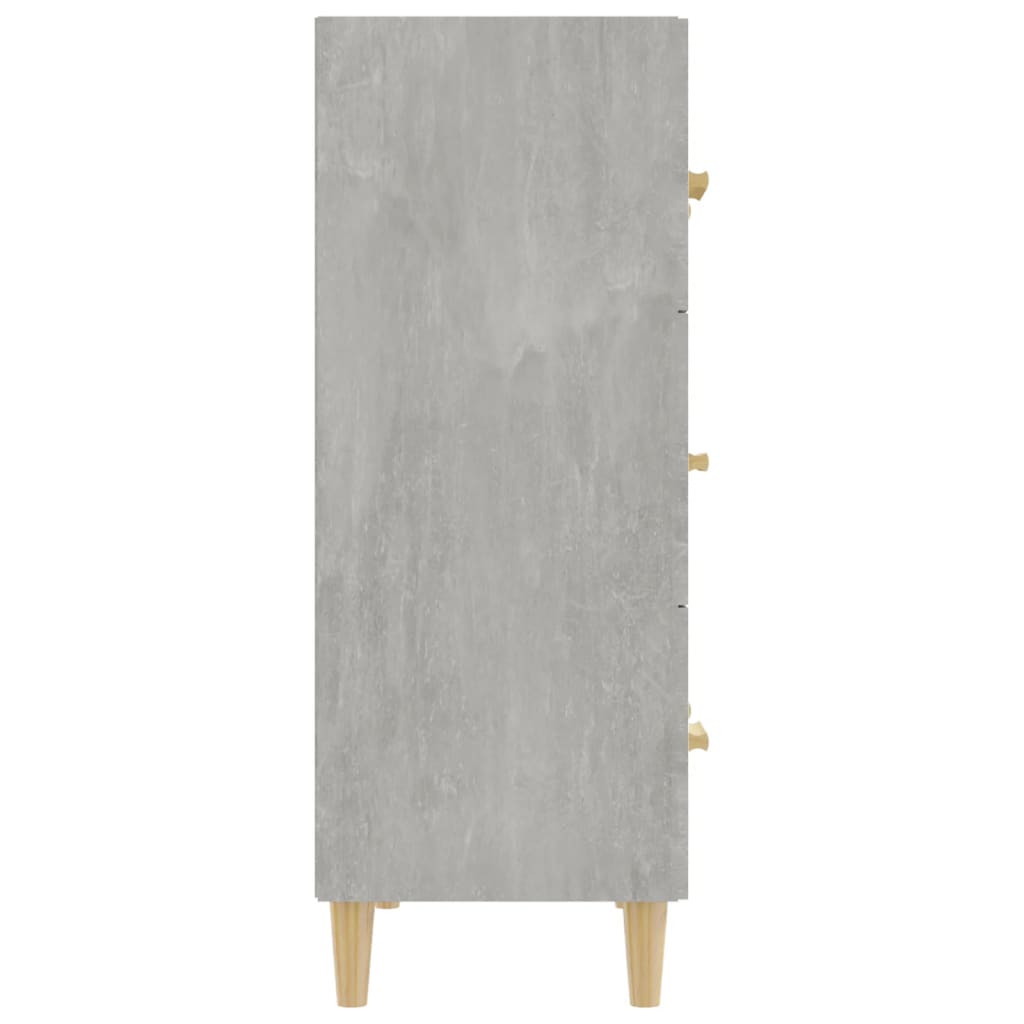 Sideboard Concrete Grey 70x34x90 cm Engineered Wood