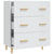 Sideboard High Gloss White 70x34x90 cm Engineered Wood