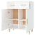 Sideboard High Gloss White 69.5x34x89 cm Engineered Wood