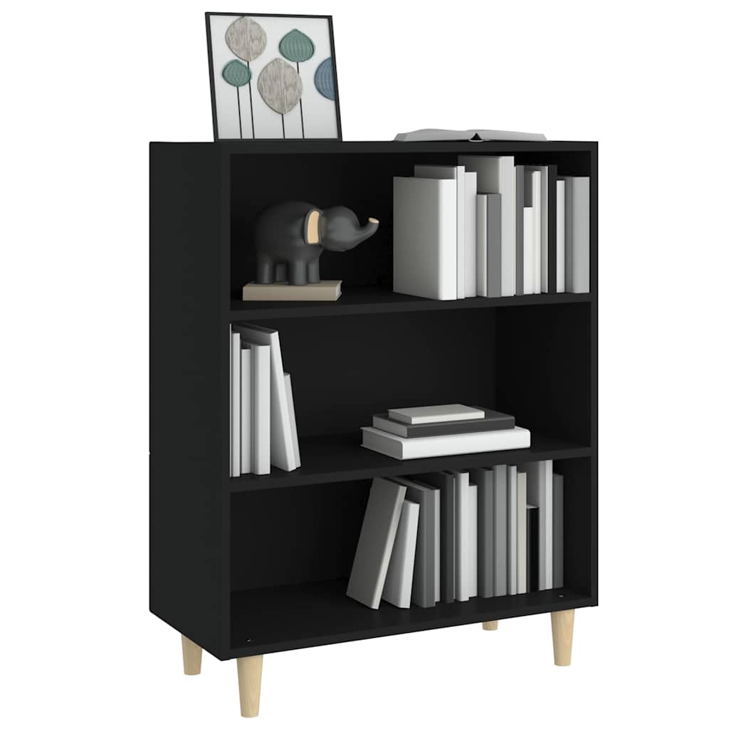 Sideboard Black 69.5x32.5x90 cm Engineered Wood