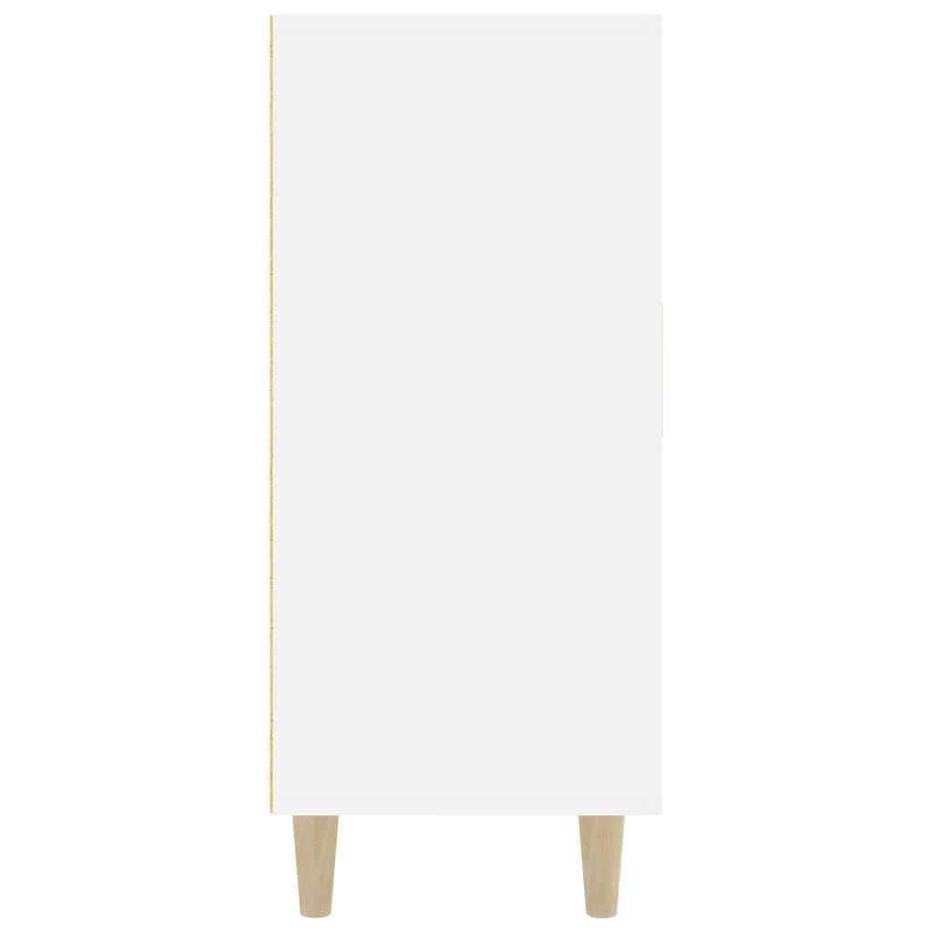 Sideboard High Gloss White 90x34x80 cm Engineered Wood