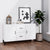 Sideboard High Gloss White 100x36x60 cm Engineered Wood