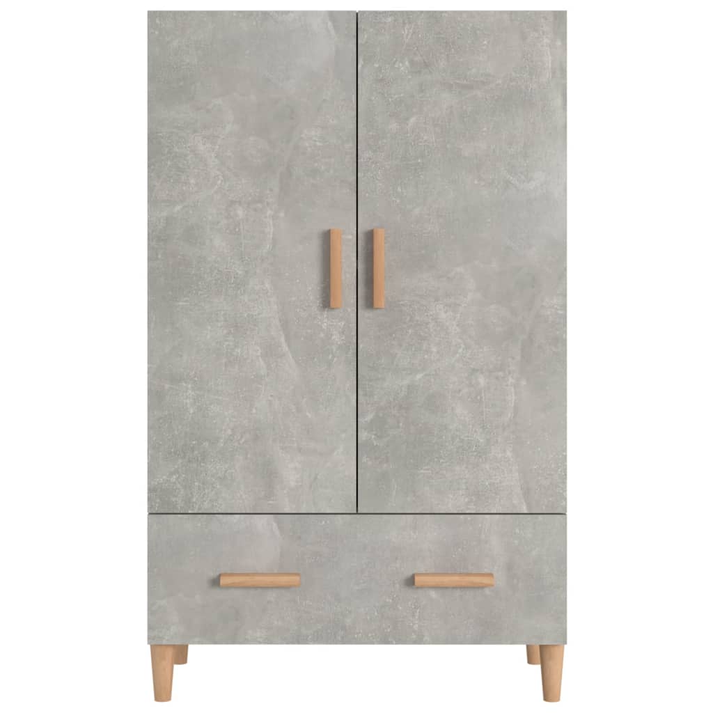 Highboard Concrete Grey 70x31x115 cm Engineered Wood