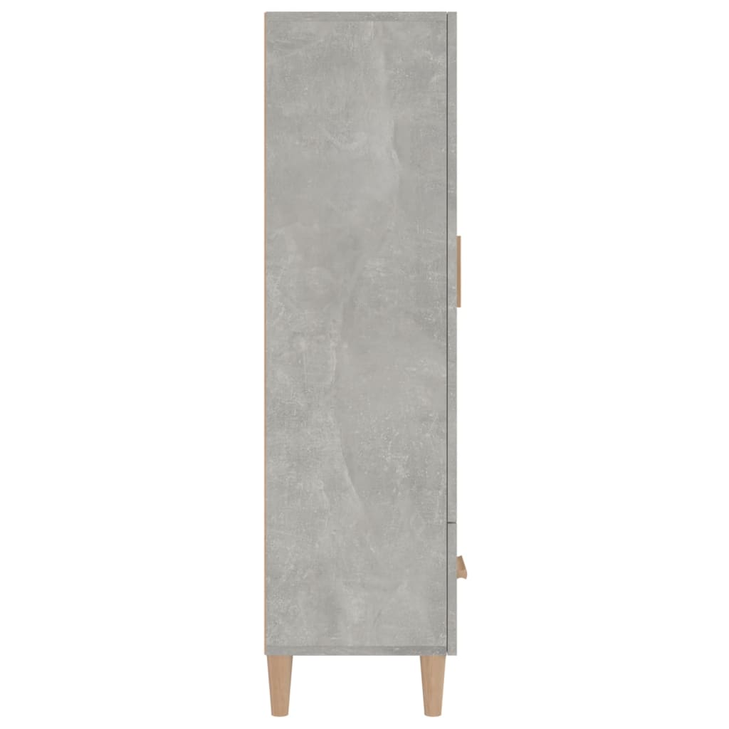 Highboard Concrete Grey 70x31x115 cm Engineered Wood