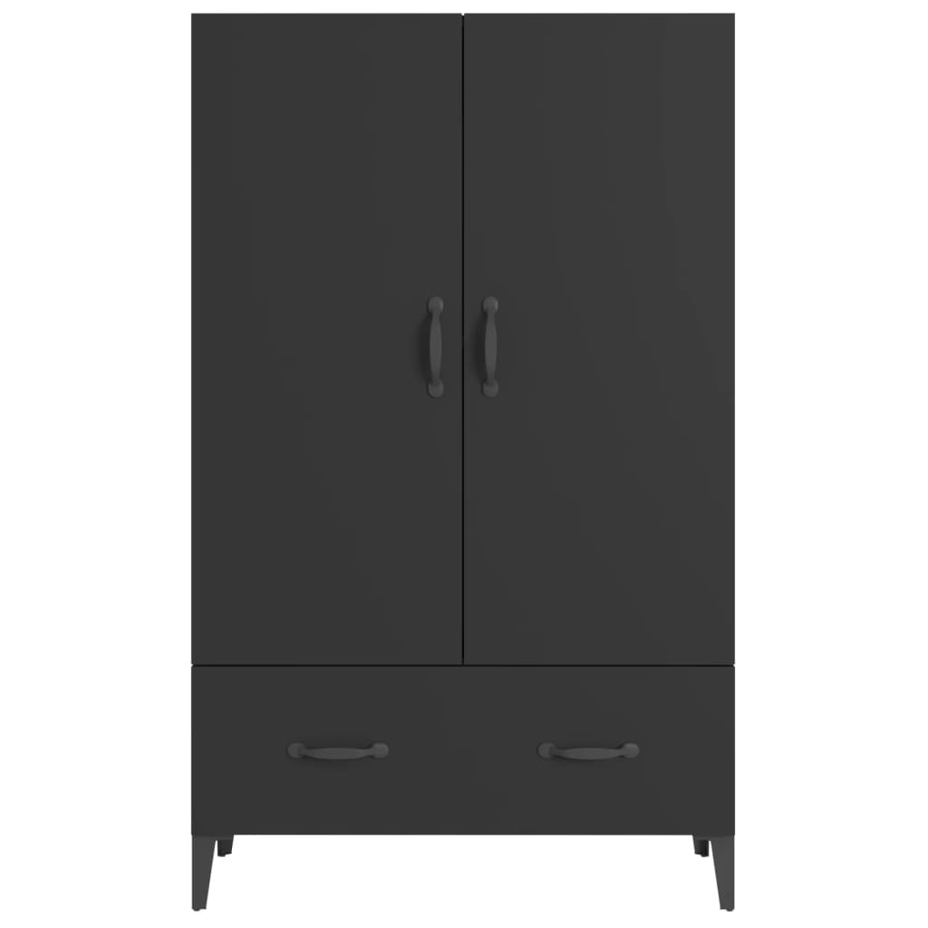 Highboard Black 70x31x115 cm Engineered Wood