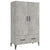 Highboard Concrete Grey 70x31x115 cm Engineered Wood