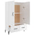 Highboard High Gloss White 70x31x115 cm Engineered Wood