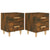 Bed Cabinets 2 pcs Smoked Oak 40x35x47.5 cm