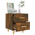 Bed Cabinets 2 pcs Smoked Oak 40x35x47.5 cm