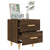 Bed Cabinet Brown Oak 40x35x47.5 cm