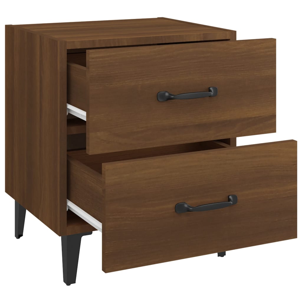 Bedside Cabinet Brown Oak 40x35x47.5 cm