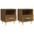 Bedside Cabinets 2 pcs Smoked Oak 40x35x47 cm