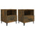 Bedside Cabinets 2 pcs Smoked Oak Engineered Wood