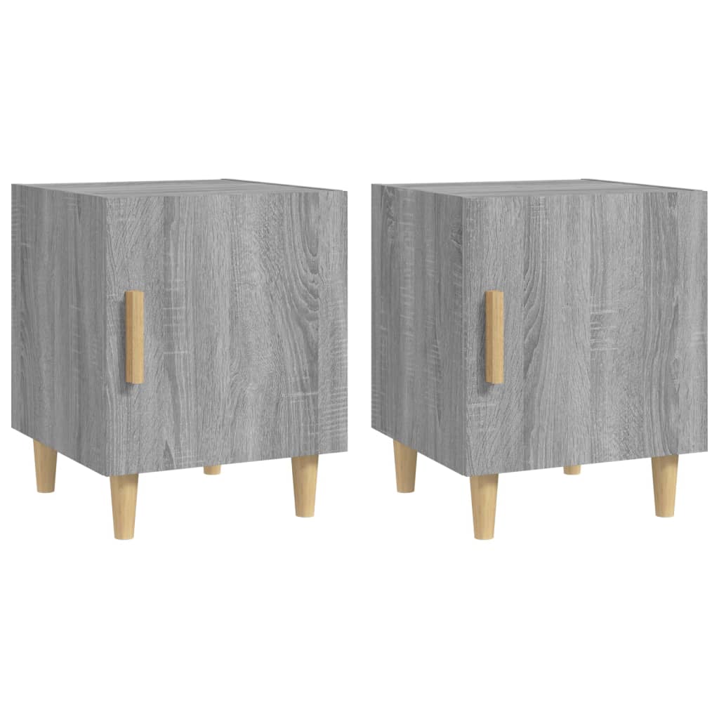 Bedside Cabinets 2 pcs Grey Sonoma Engineered Wood