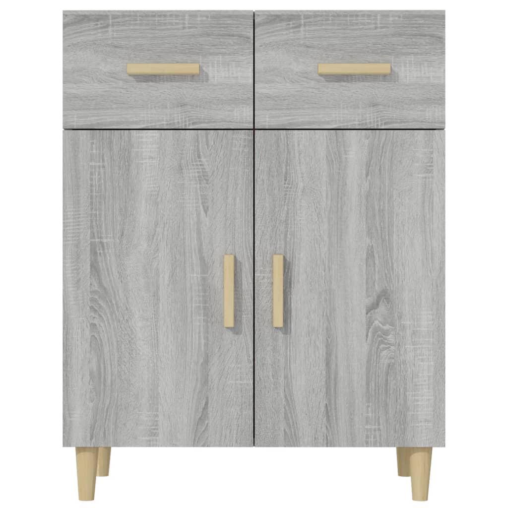 Sideboard Grey Sonoma 69.5x34x89 cm Engineered Wood