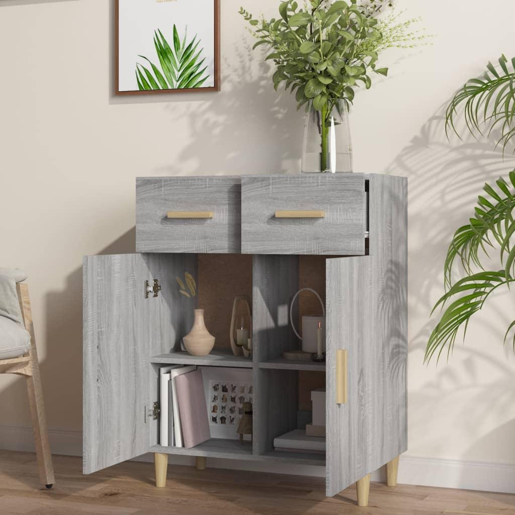 Sideboard Grey Sonoma 69.5x34x89 cm Engineered Wood