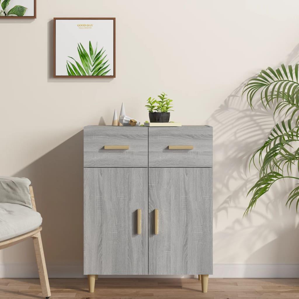 Sideboard Grey Sonoma 69.5x34x89 cm Engineered Wood